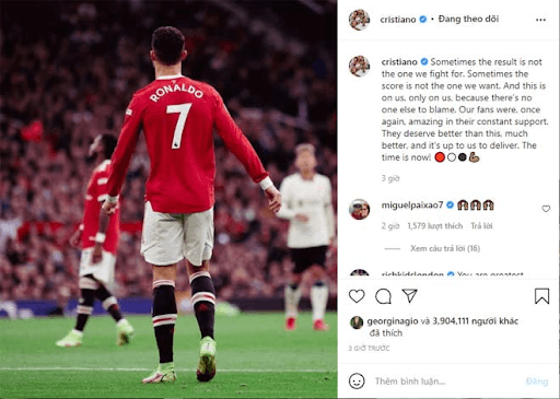Ronaldo đồng cảm với nỗi đau của các fan Quỷ đỏ.