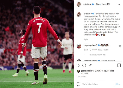 Ronaldo đồng cảm với nỗi đau của các fan Quỷ đỏ. Ronaldo đồng cảm với nỗi đau của các fan Quỷ đỏ.